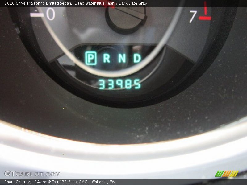 Deep Water Blue Pearl / Dark Slate Gray 2010 Chrysler Sebring Limited Sedan