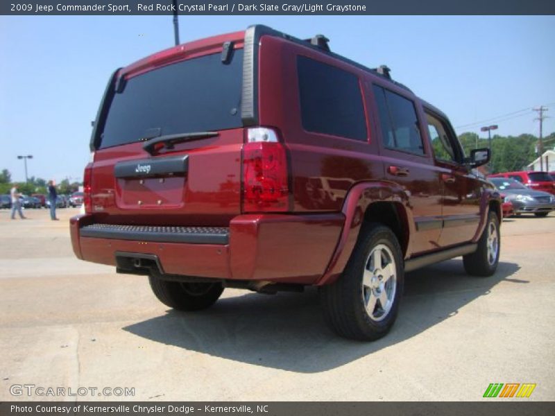 Red Rock Crystal Pearl / Dark Slate Gray/Light Graystone 2009 Jeep Commander Sport