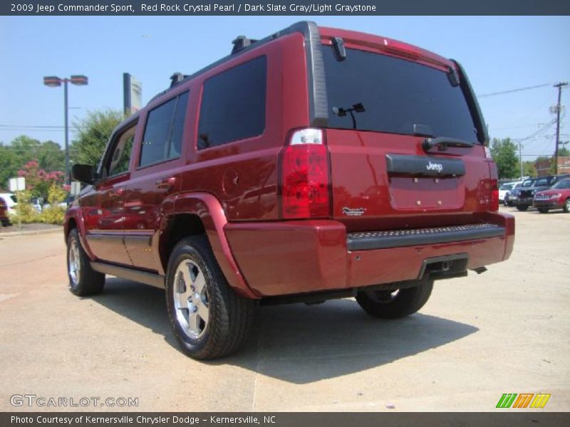 Red Rock Crystal Pearl / Dark Slate Gray/Light Graystone 2009 Jeep Commander Sport