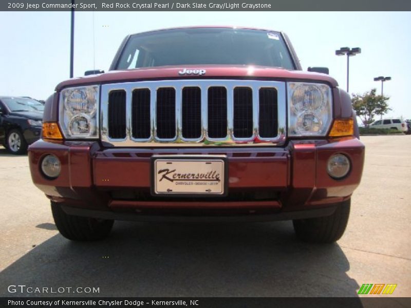 Red Rock Crystal Pearl / Dark Slate Gray/Light Graystone 2009 Jeep Commander Sport