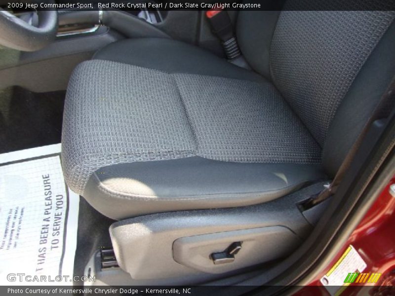 Red Rock Crystal Pearl / Dark Slate Gray/Light Graystone 2009 Jeep Commander Sport