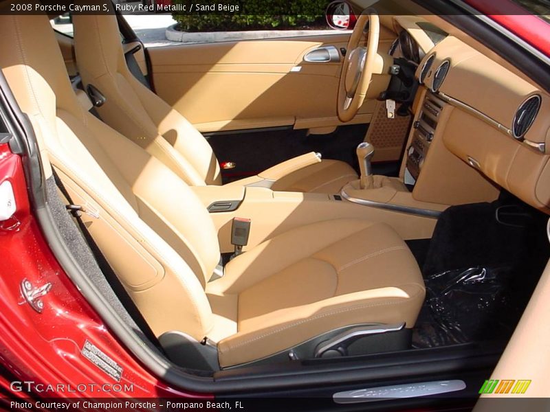Ruby Red Metallic / Sand Beige 2008 Porsche Cayman S