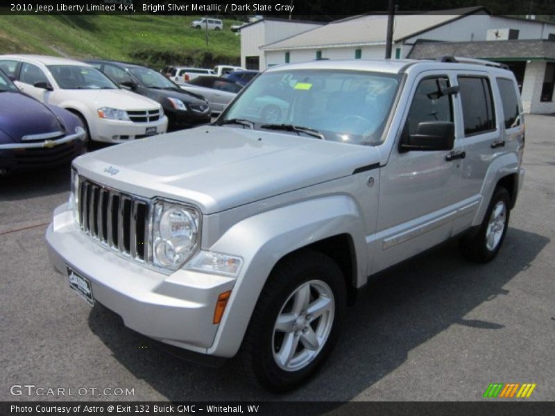 Bright Silver Metallic / Dark Slate Gray 2010 Jeep Liberty Limited 4x4