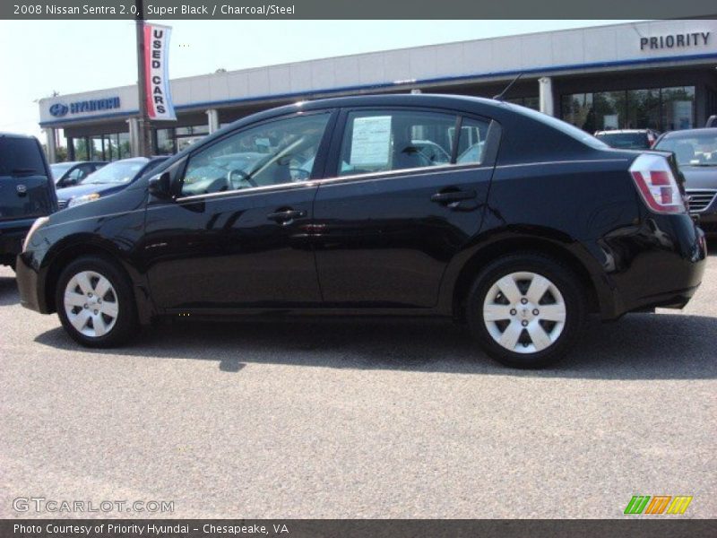 Super Black / Charcoal/Steel 2008 Nissan Sentra 2.0