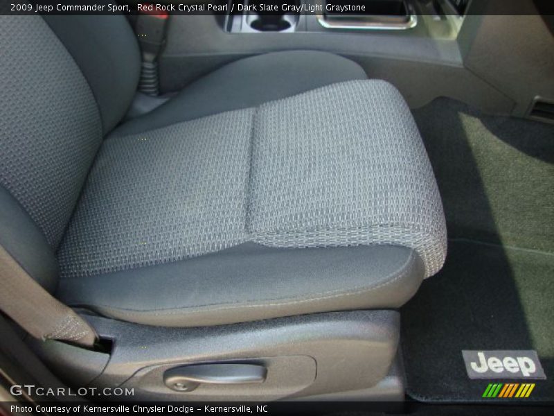 Red Rock Crystal Pearl / Dark Slate Gray/Light Graystone 2009 Jeep Commander Sport