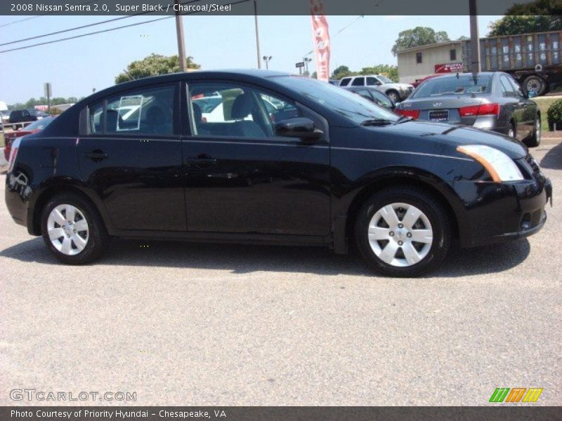 Super Black / Charcoal/Steel 2008 Nissan Sentra 2.0