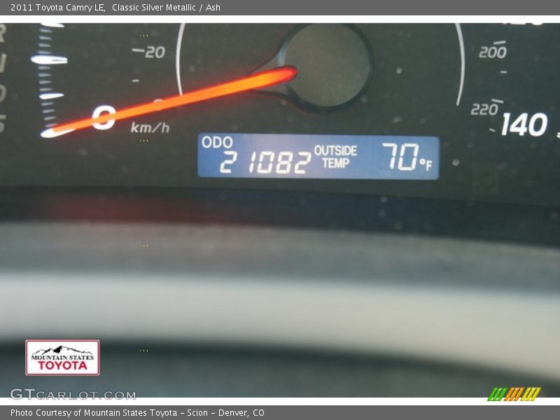Classic Silver Metallic / Ash 2011 Toyota Camry LE