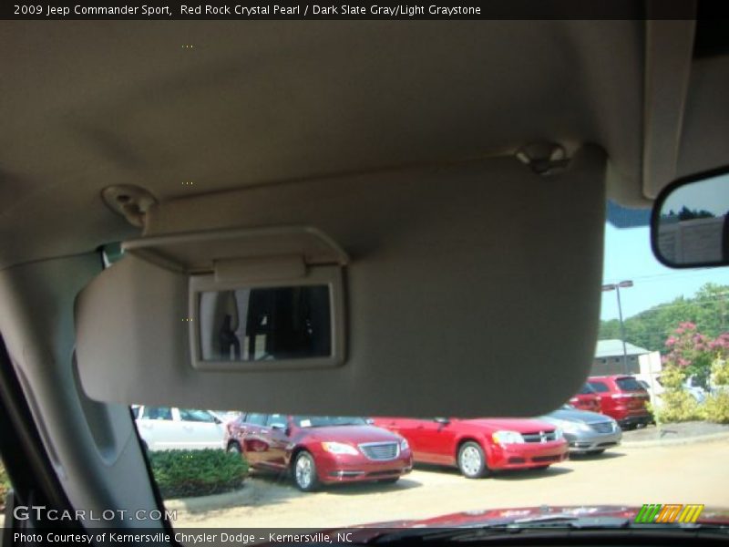 Red Rock Crystal Pearl / Dark Slate Gray/Light Graystone 2009 Jeep Commander Sport