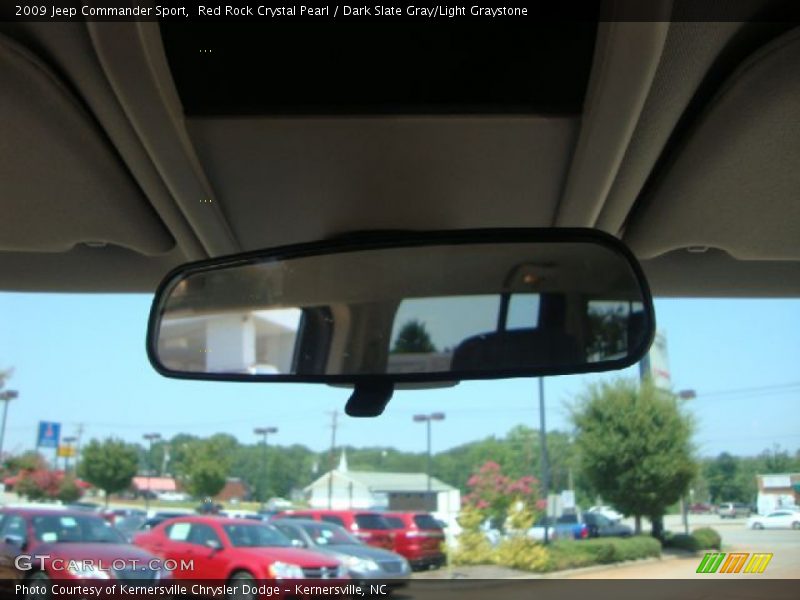 Red Rock Crystal Pearl / Dark Slate Gray/Light Graystone 2009 Jeep Commander Sport