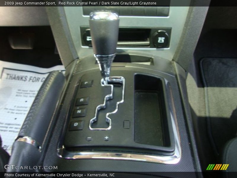 Red Rock Crystal Pearl / Dark Slate Gray/Light Graystone 2009 Jeep Commander Sport