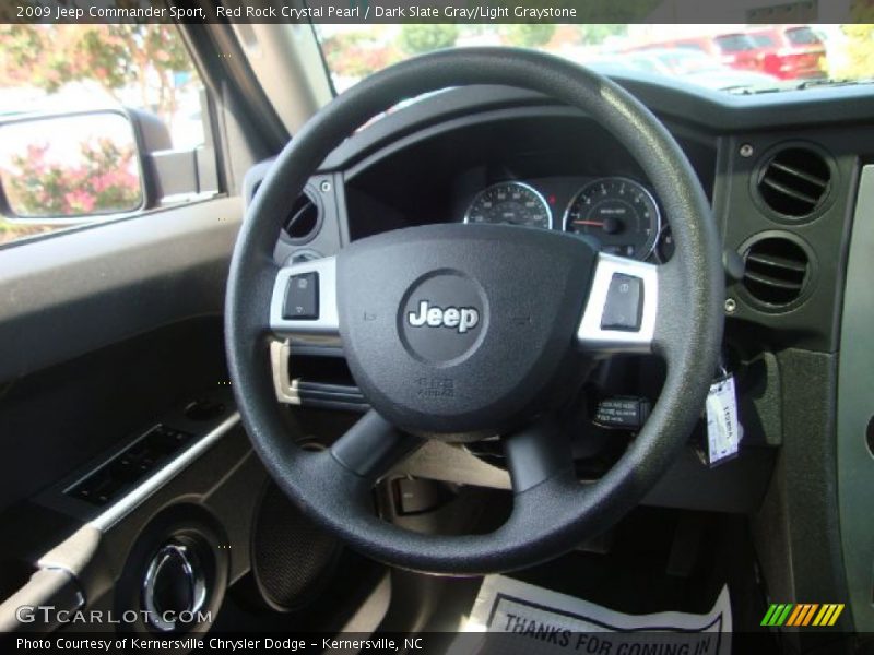 Red Rock Crystal Pearl / Dark Slate Gray/Light Graystone 2009 Jeep Commander Sport