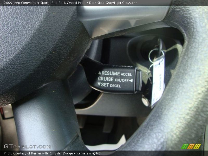 Red Rock Crystal Pearl / Dark Slate Gray/Light Graystone 2009 Jeep Commander Sport