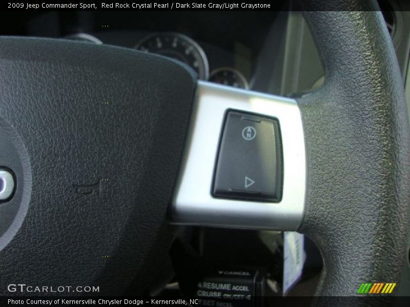 Red Rock Crystal Pearl / Dark Slate Gray/Light Graystone 2009 Jeep Commander Sport