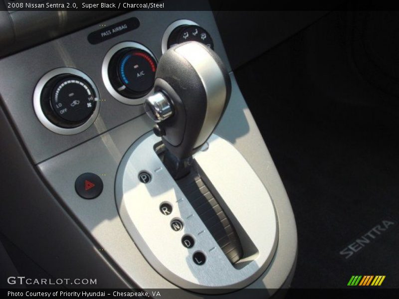Super Black / Charcoal/Steel 2008 Nissan Sentra 2.0