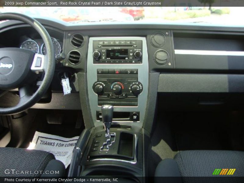 Red Rock Crystal Pearl / Dark Slate Gray/Light Graystone 2009 Jeep Commander Sport