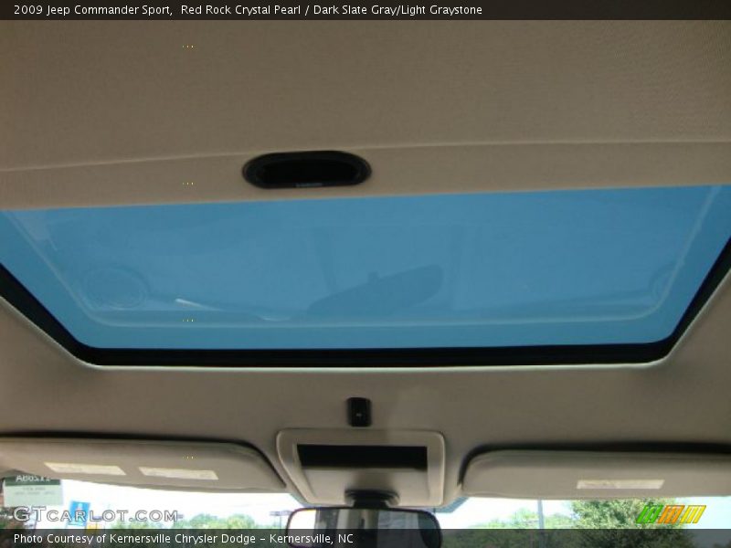 Red Rock Crystal Pearl / Dark Slate Gray/Light Graystone 2009 Jeep Commander Sport