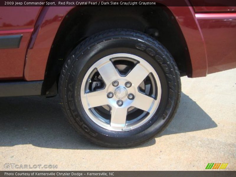 Red Rock Crystal Pearl / Dark Slate Gray/Light Graystone 2009 Jeep Commander Sport
