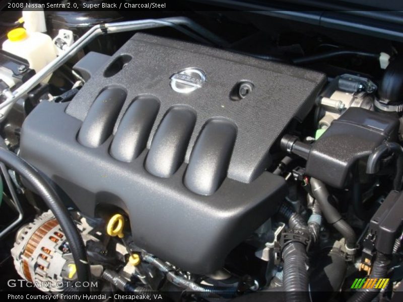Super Black / Charcoal/Steel 2008 Nissan Sentra 2.0