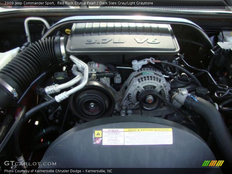 Red Rock Crystal Pearl / Dark Slate Gray/Light Graystone 2009 Jeep Commander Sport