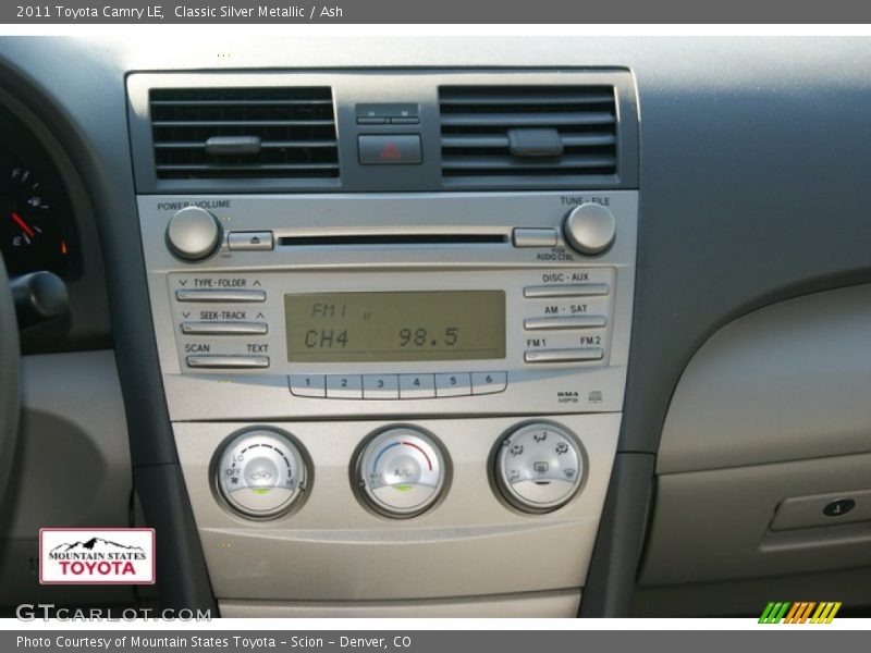 Classic Silver Metallic / Ash 2011 Toyota Camry LE