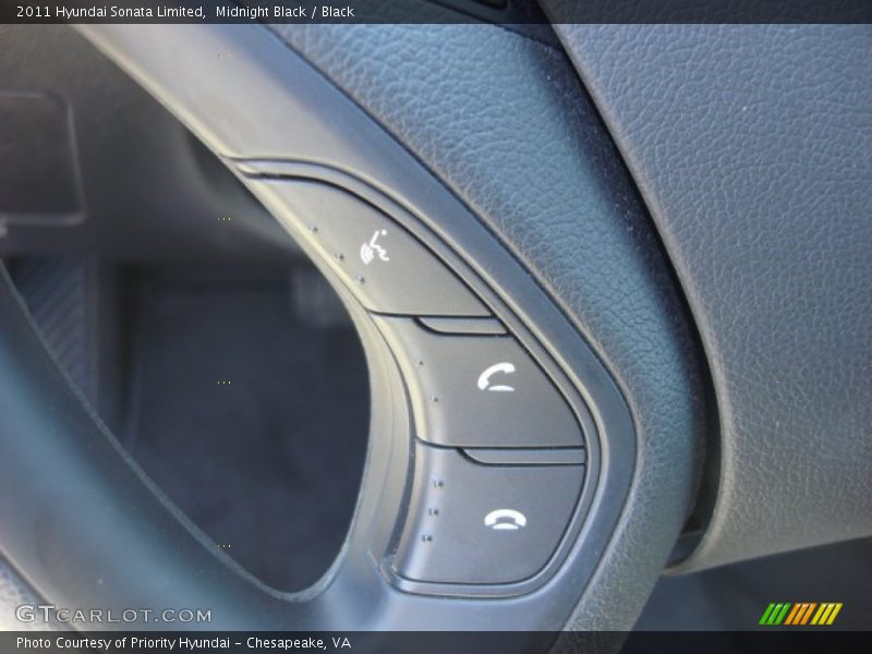 Midnight Black / Black 2011 Hyundai Sonata Limited
