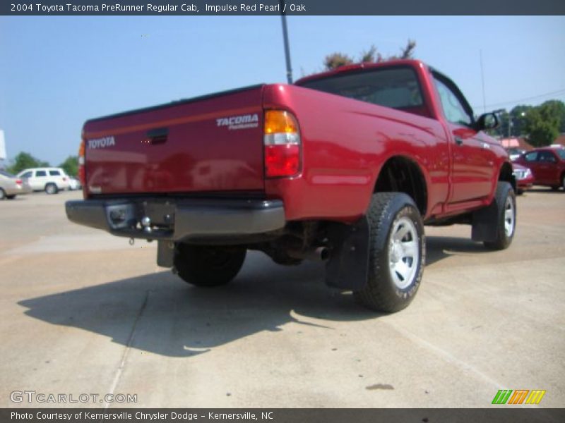 Impulse Red Pearl / Oak 2004 Toyota Tacoma PreRunner Regular Cab