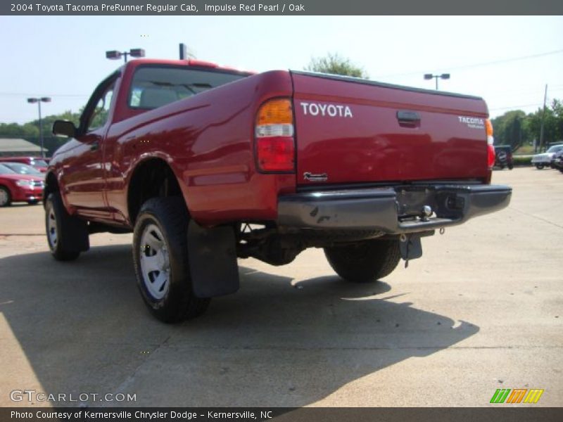 Impulse Red Pearl / Oak 2004 Toyota Tacoma PreRunner Regular Cab