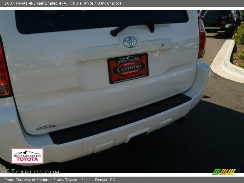 Natural White / Dark Charcoal 2007 Toyota 4Runner Limited 4x4