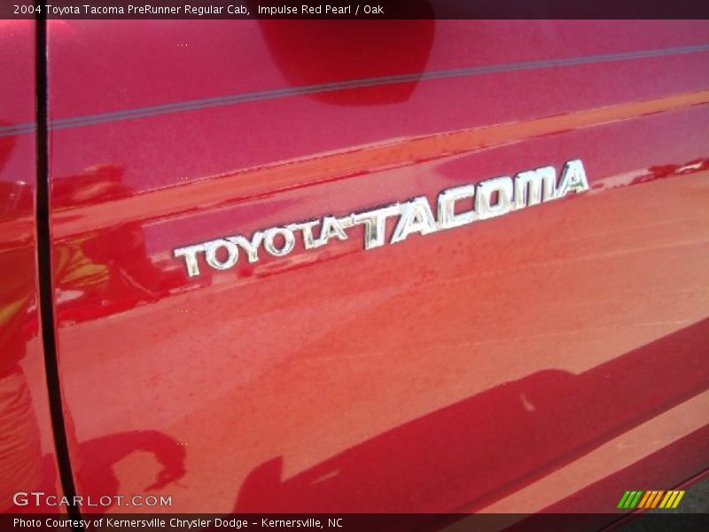 Impulse Red Pearl / Oak 2004 Toyota Tacoma PreRunner Regular Cab