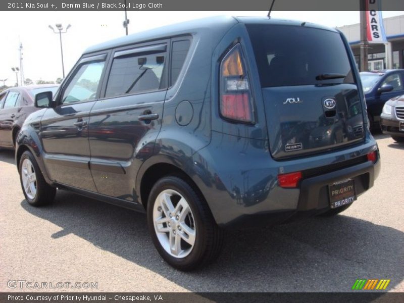 Denim Blue / Black Soul Logo Cloth 2011 Kia Soul +
