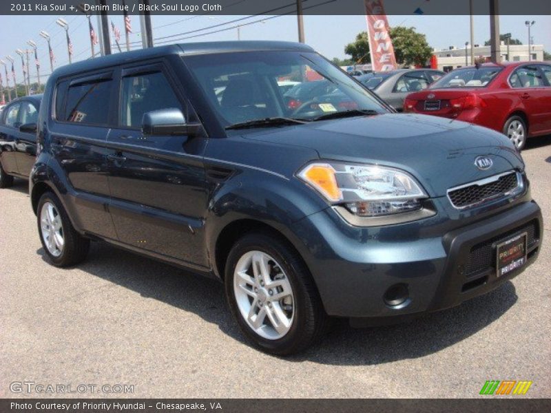 Denim Blue / Black Soul Logo Cloth 2011 Kia Soul +