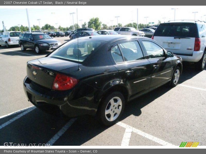 Black / Neutral Beige 2007 Chevrolet Cobalt LT Sedan