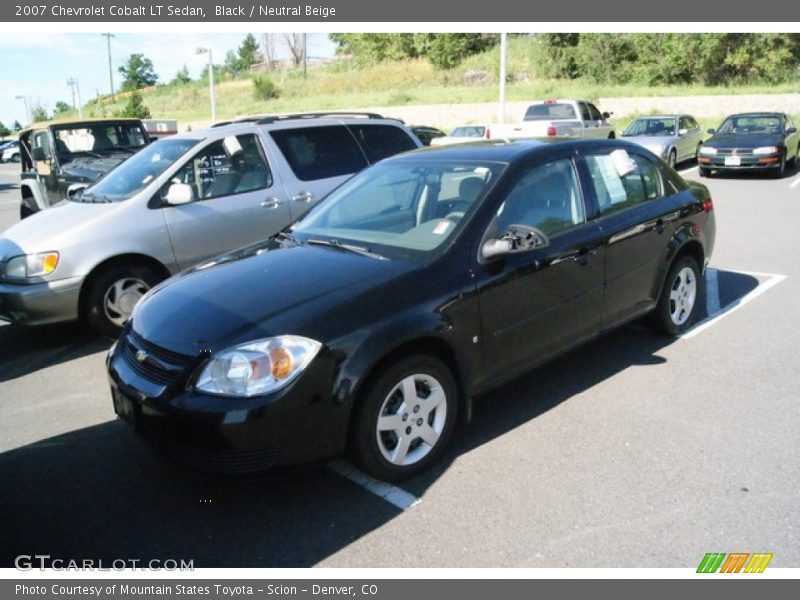 Black / Neutral Beige 2007 Chevrolet Cobalt LT Sedan