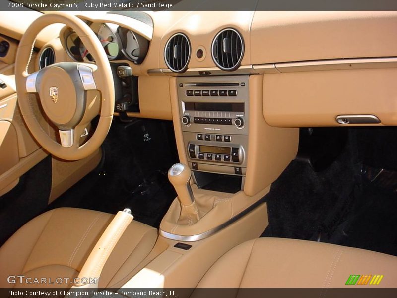 Ruby Red Metallic / Sand Beige 2008 Porsche Cayman S