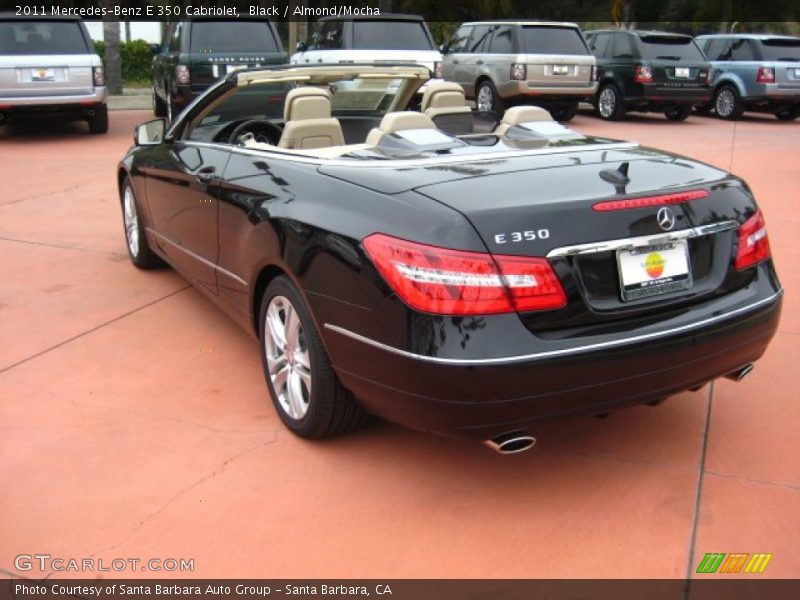 Black / Almond/Mocha 2011 Mercedes-Benz E 350 Cabriolet