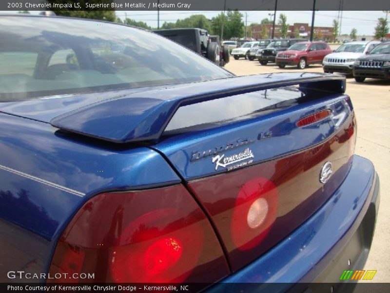 Superior Blue Metallic / Medium Gray 2003 Chevrolet Impala LS