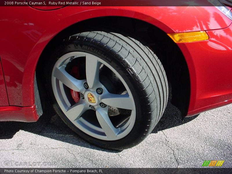 Ruby Red Metallic / Sand Beige 2008 Porsche Cayman S