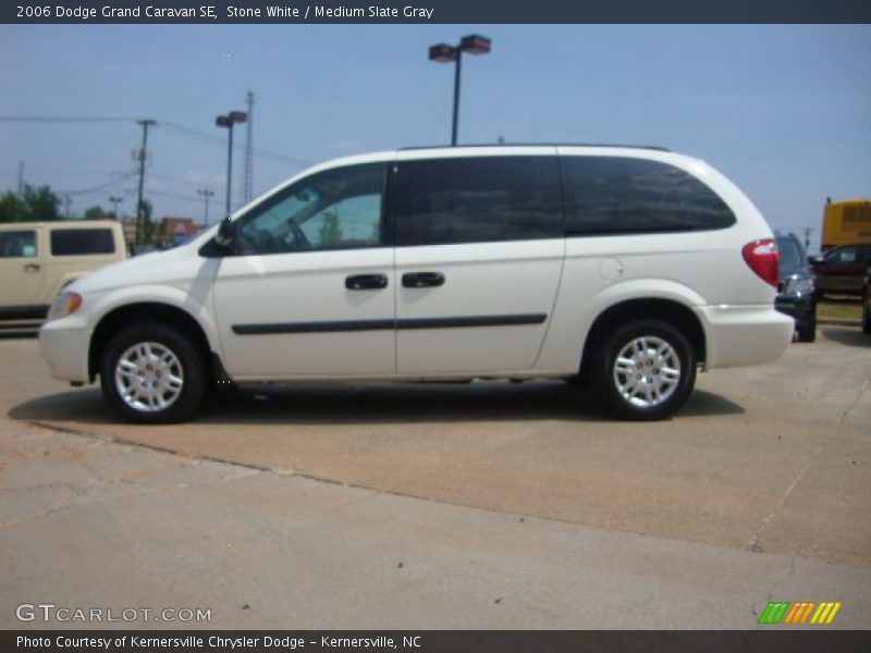 Stone White / Medium Slate Gray 2006 Dodge Grand Caravan SE