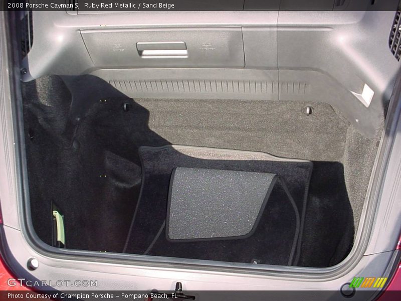 Ruby Red Metallic / Sand Beige 2008 Porsche Cayman S