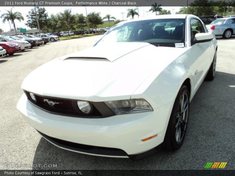 Performance White / Charcoal Black 2011 Ford Mustang GT Premium Coupe
