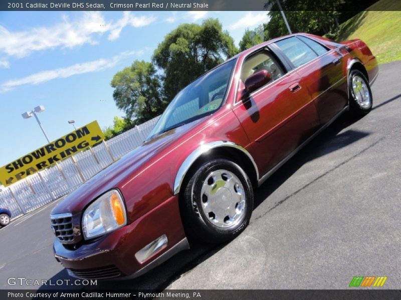 Crimson Pearl Red / Neutral Shale 2001 Cadillac DeVille DHS Sedan