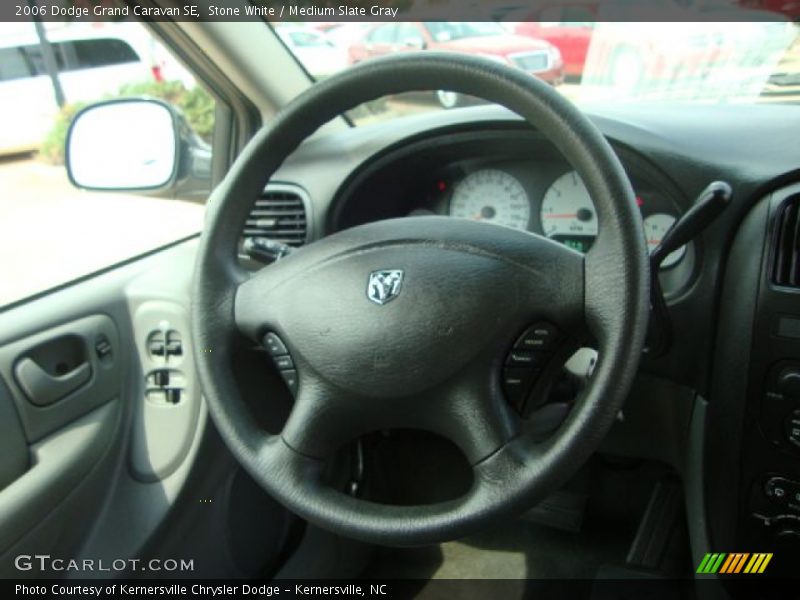 Stone White / Medium Slate Gray 2006 Dodge Grand Caravan SE