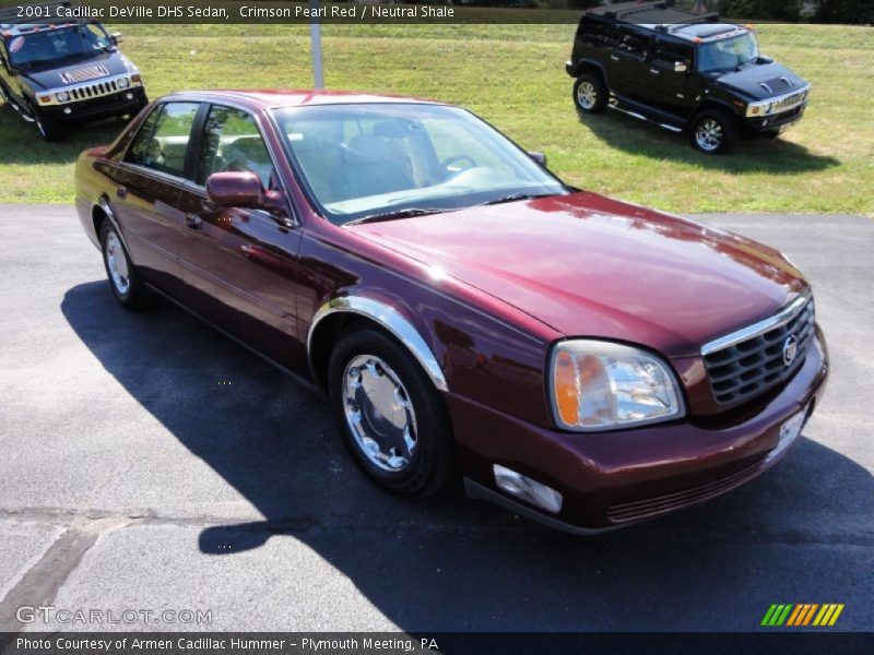 Crimson Pearl Red / Neutral Shale 2001 Cadillac DeVille DHS Sedan
