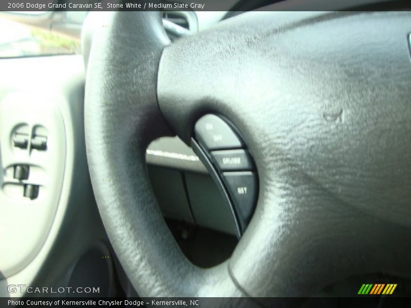 Stone White / Medium Slate Gray 2006 Dodge Grand Caravan SE