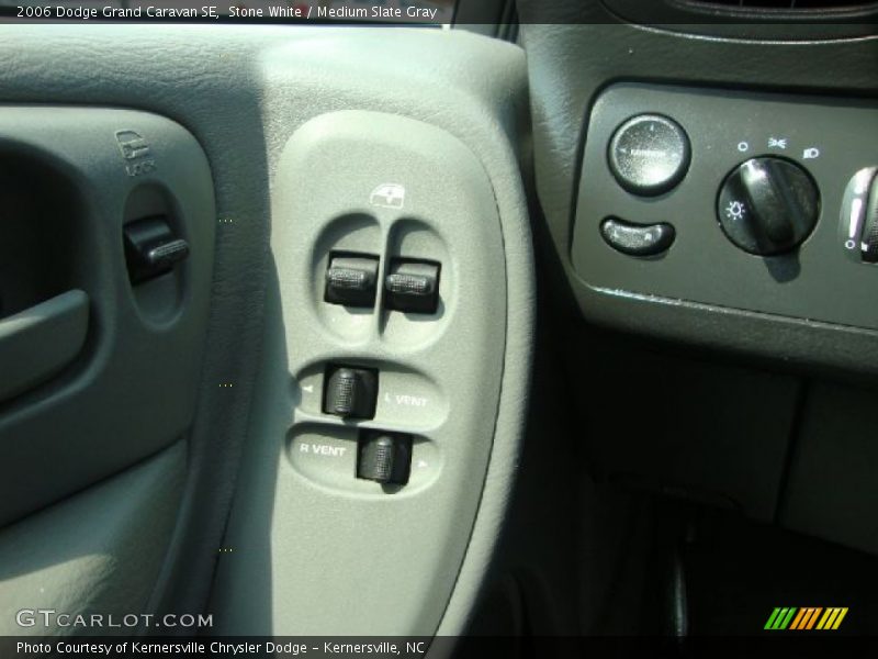 Stone White / Medium Slate Gray 2006 Dodge Grand Caravan SE