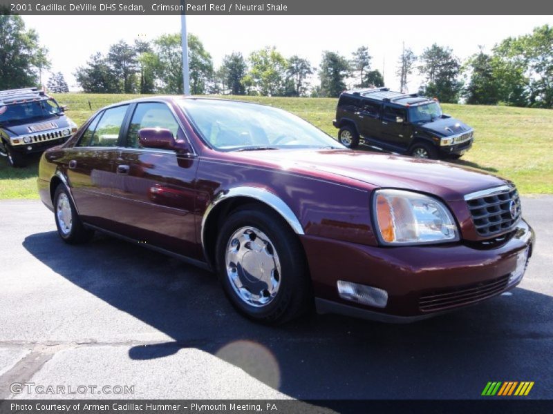 Crimson Pearl Red / Neutral Shale 2001 Cadillac DeVille DHS Sedan