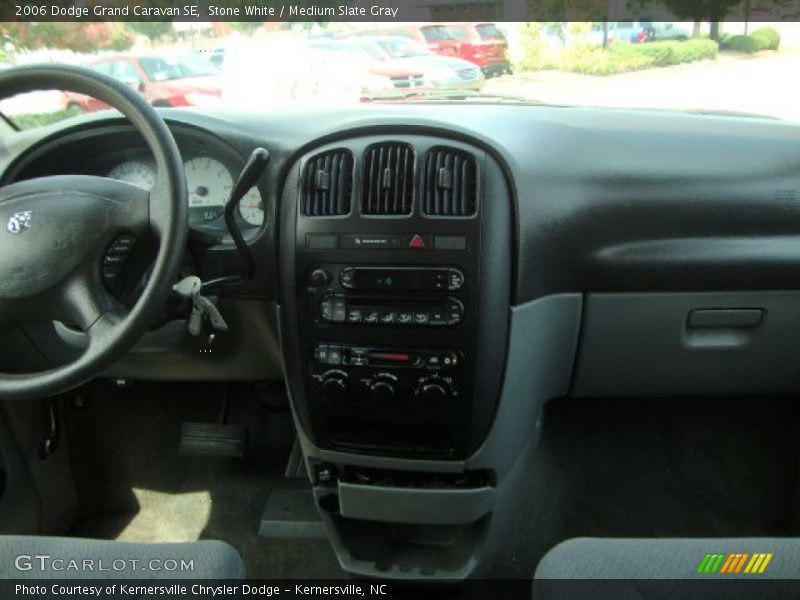 Stone White / Medium Slate Gray 2006 Dodge Grand Caravan SE