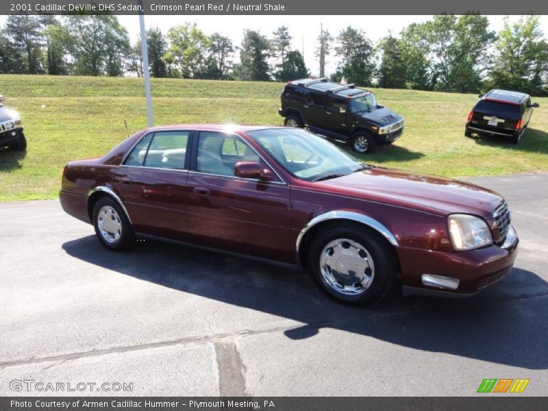 Crimson Pearl Red / Neutral Shale 2001 Cadillac DeVille DHS Sedan