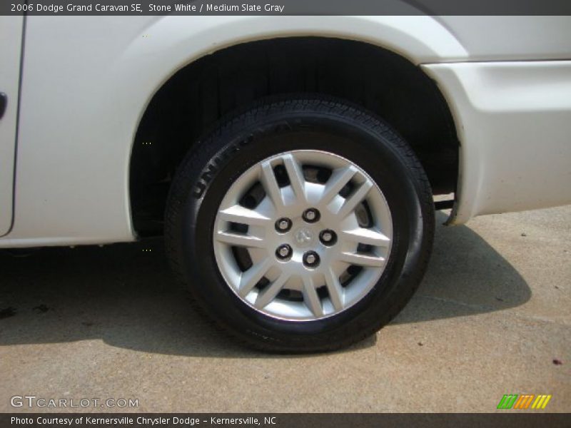 Stone White / Medium Slate Gray 2006 Dodge Grand Caravan SE