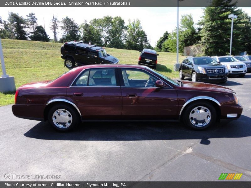 Crimson Pearl Red / Neutral Shale 2001 Cadillac DeVille DHS Sedan